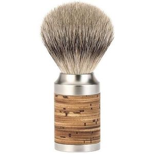 Mühle - Rocca - Scheerkwast - Pure Zilverdas - Frame van Berkenbast