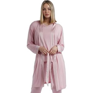 Dames satijnen lange mouwen badcape Admas Classic Bands