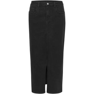 KAFFE - Asinem - Denim Rok - Blauw - Midi-lengte