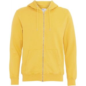 Hooded sweatshirt met rits Colorful Standard Classic Organic lemon yellow