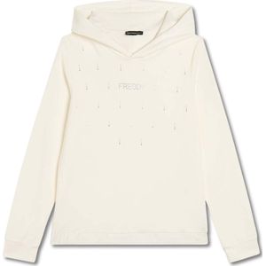 Sweatshirt met klein logo van French terry voor dames Freddy