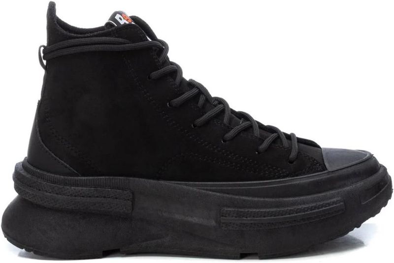 Refresh - 17206601-NEGRO - Enkellaarsjes - Zwart - Plat - Veters - Casual