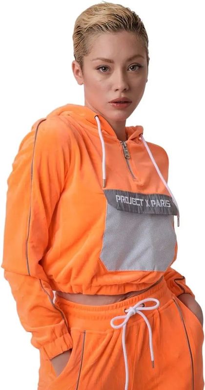 Project X Paris - Damespullover - Met Reflecterende Zak - Zwart - 100% Polyester