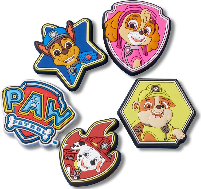 Jibbitz - Paw Patrol - Bedels - Set van 5 - PVC