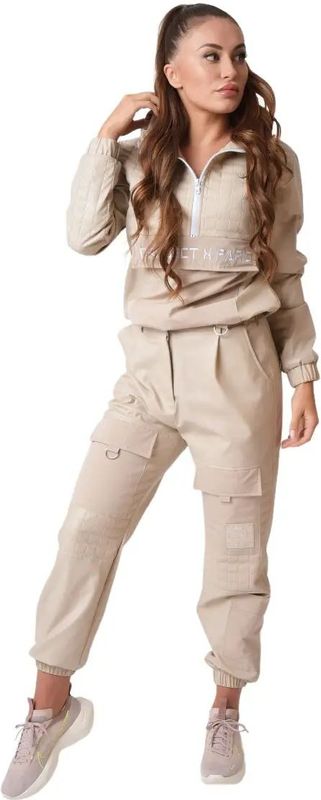 Damesbroek in vierkant gewatteerd kunstleer Project X Paris