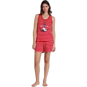Mouwloos pyjama voor vrouwen Peanuts Snoopy Navy