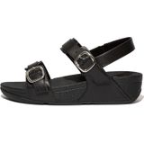 FitFlop Lulu Adjustable Sandal - Leather ZWART