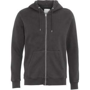 Hooded sweatshirt met rits Colorful Standard Classic Organic lava grey