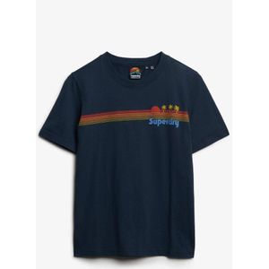 Superdry - Rainbow Stripe - T-shirt - Korte Mouwen