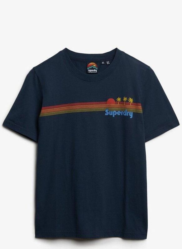 Superdry - Rainbow Stripe - T-shirt - Korte Mouwen