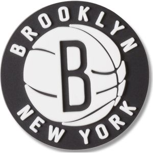 Crocs - Jibbitz NBA Brooklyn Nets 2 - Basketbalschoenen - Zwart-Wit