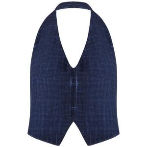 Linnen gilet voor dames Ikikiz