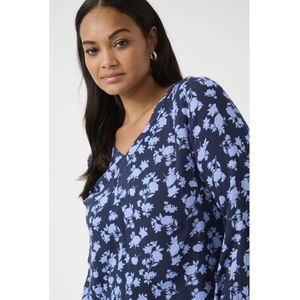 Dames blouse met lange mouwen bedrukt KAFFE Curve Ami