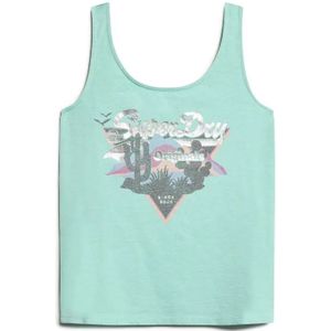 Superdry - Vintage Logo Narrative - Tanktop - Licht Gemêleerd