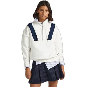 Pepe Jeans - Celia - Sweatshirt - Zacht - Hoge Kraag met Halve Rits
