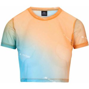 Kappa - Authentic Doal KFF - Dames T-shirt - Oranje - Slim Fit