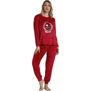 Velours lange mouwen pyjama voor dames Disney King Mickey