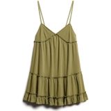 Superdry - Mini Jurkje - Jersey - Met Ruffles - Spaghettibandjes