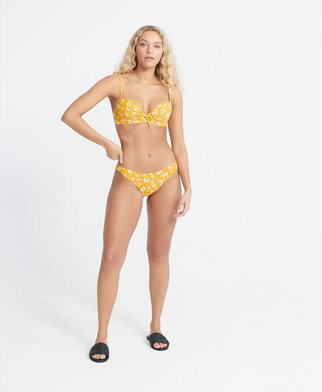 Superdry - Eden - Gevoerde Bikinitop - Zwart - 80% Polyamide