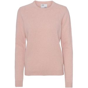 Damestrui met Ronde Hals in Wol Colorful Standard Classic Merino Faded Pink 2020 Color