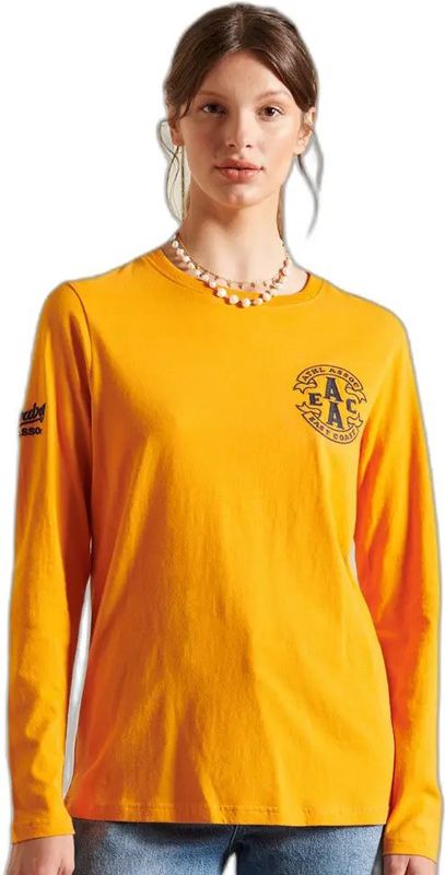 Superdry - Collegiate - T-shirt - Lange Mouwen - Dames - 100% Katoen