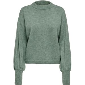 Gebreide Trui - Mélange - Losse Pasvorm - Lange Mouw - Opstaande Kraag