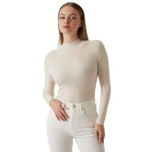 Guess - Truien & Vesten - Wit - Hoge Hals Trui - Dames - Wol