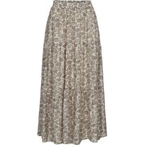 Sofie Schnoor Maxi Rok met All Over Print Grijs