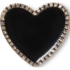 Jibbitz Crocs Heart with Gold line