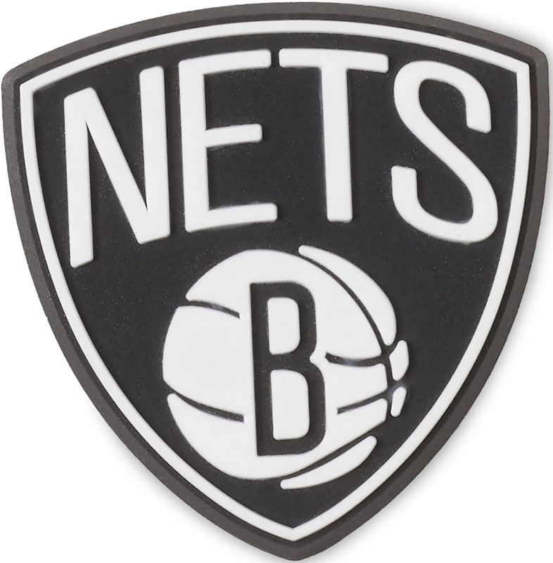 Crocs - Jibbitz NBA Brooklyn Nets 1 - Zwart - Schoenaccessoire