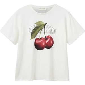 T-shirt met kersenprint voor dames Sofie Schnoor Zenasw