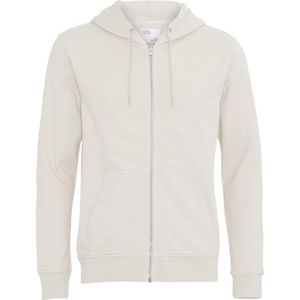 Hooded sweatshirt met rits Colorful Standard Classic Organic ivory white