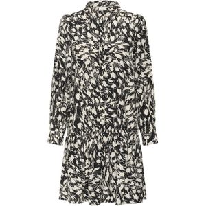 Kaffe - Blousejurk - Beige / Zwart - KAJamie