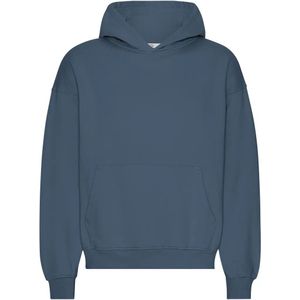 Oversized sweatshirt met capuchon Colorful Standard Organic Petrol Blue