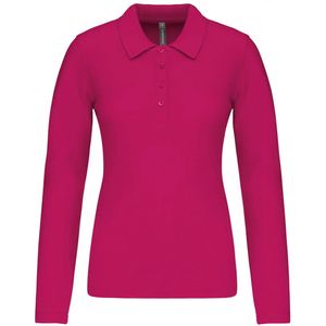 Polo dames met lange mouwen Kariban Piqué