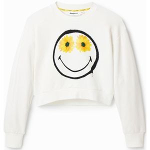Sweatshirt court vrouw Desigual Smiley®