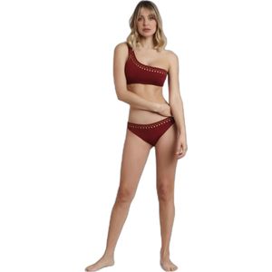 Vrouwelijk asymmetrisch 2-delig zwempak Admas Metallic Stones