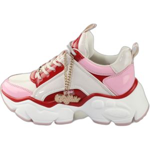 Buffalo - Binary Glam - Damestrainers - Veganistisch Suède - Luipaardpatroon