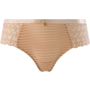 Morgan - Célia - Korte Tanga - Gestreepte Jacquard Microvezel - Transparant