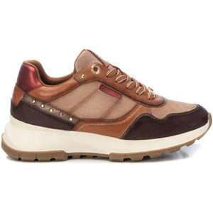 Carmela - 16182701-CAMEL - Leren Sneakers - Bruin - Plat - Casual