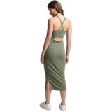 Superdry - Halflange Jurk - Zwart - Met Bandjes Op De Rug