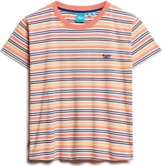Superdry - ESSENTIAL - T-shirt - Oranje - Slanke Pasvorm - Kwartmouw