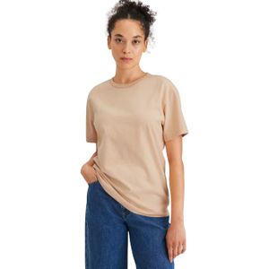 Dockers Crew T-shirt Met Korte Mouwen Beige S Vrouw