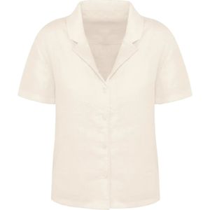 Linnen bowlingcol overhemd voor dames Spasso