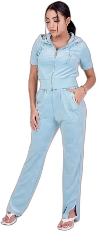 Project X Paris - Fluwelen Broek - Perzikhuid - 100% Polyester