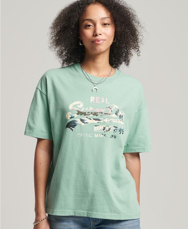 Superdry - Vintage Logo Narrative - T-shirt - Dames