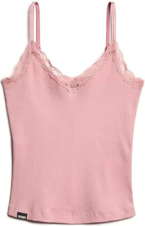 Superdry - Essential - Korte Top - Met Kanten Rand - Dames