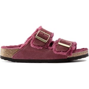 Dames muiltjes Birkenstock Arizona Shearling Suede Leather