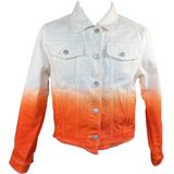 Project X Paris - Kort Jasje - Denim - Tweekleurig Patroon - Slanke Pasvorm