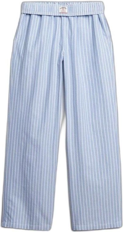 Superdry - Gestreepte Katoenen Elastische Broek - Dames